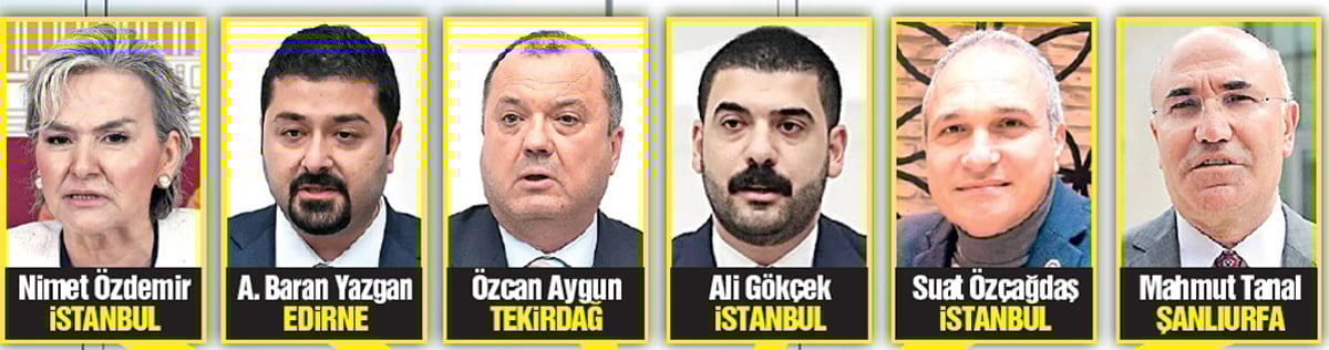 Vekiller pankart asıyor