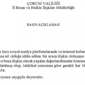 corum valiliginden arac goruntulerine tahkikat 7Fdgf4rp