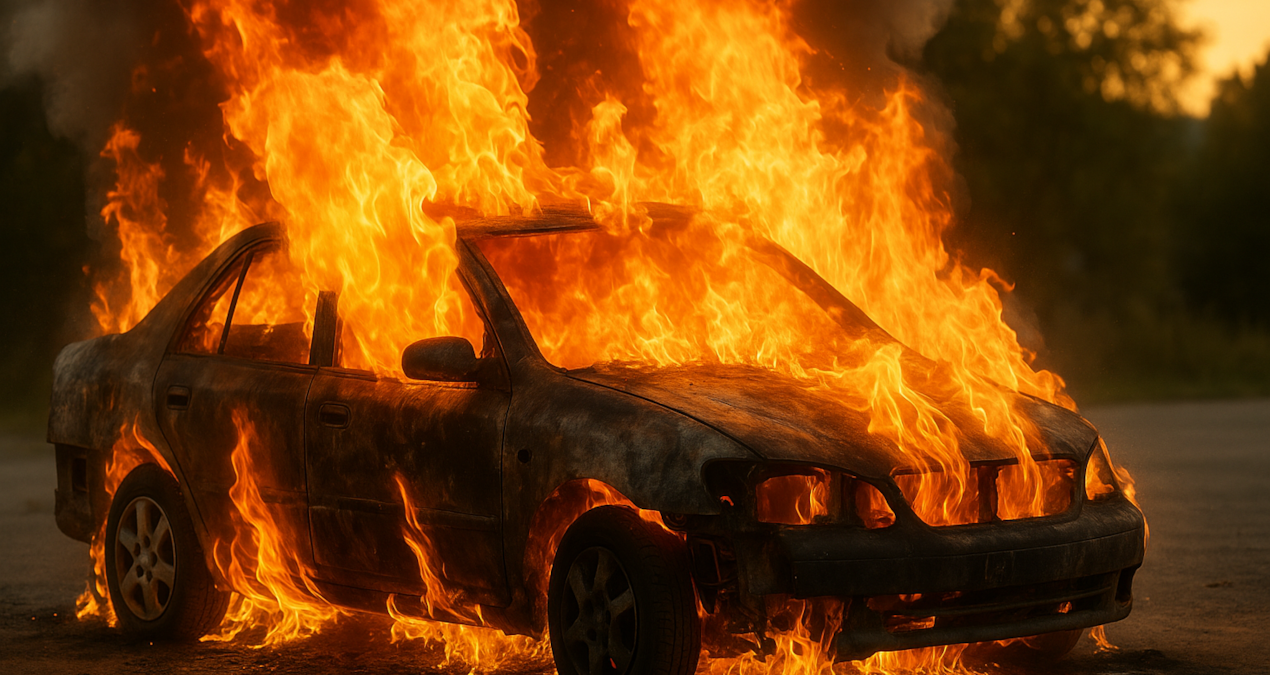 arabada unutulan su sisesi meger bu yuzden yangina neden oluyormus Rks8mIsD